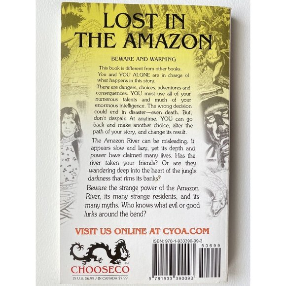 2006 Lost On The Amazon #9 CYOA Choose Your Own Adventure 2nd Edition Book - Picture 3 of 5